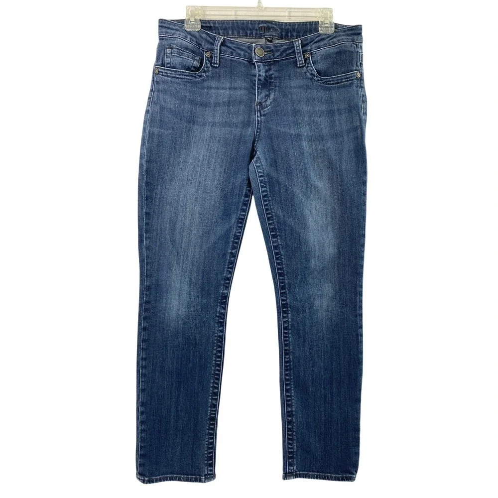 KUT from the Kloth Jeans Women 8S Boyfriend Slim Medium Wash Denim Mid Rise